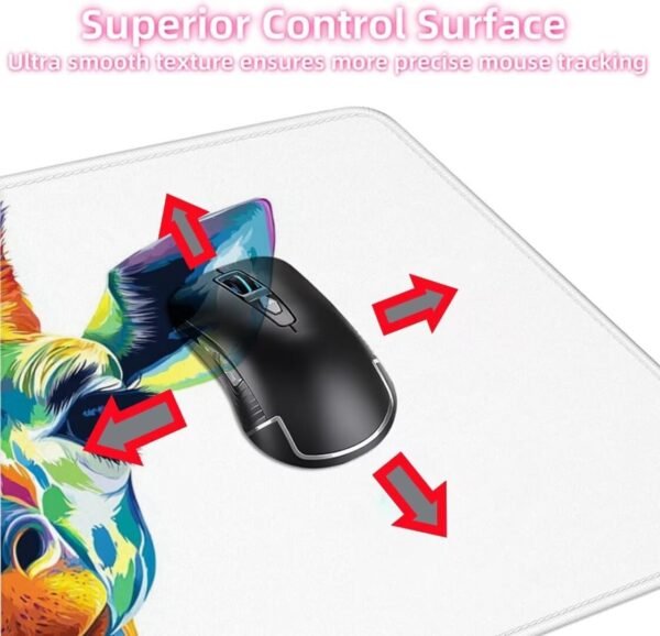 Tappetino Mouse XXL 1500x800mm, animale Tappetino Mouse Giraffa Motivo, Mousepad con Base in Gomma Antiscivolo e Bordi Cuciti, impermeabile, Lavabile, Pieghevole, Gaming Ufficio Accessori,Model445 - Image 2