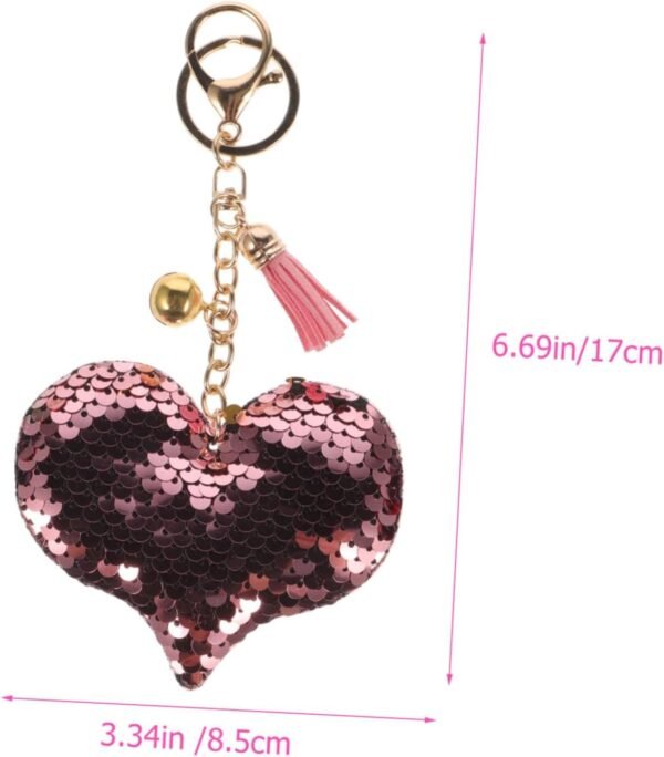 DEARMAMY elegante portachiavi passamanerie Decorazione per chiavi Portachiavi squisiti e accattivanti regali per ragazze reversibile portachiavi per bambini portachiavi ragazza - Image 6