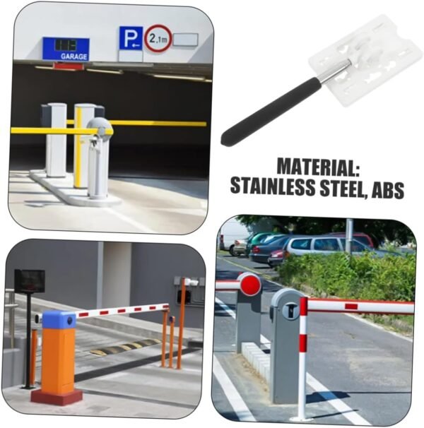 SOIMISS Asta Telescopica Di Bloccaggio Parcheggio Prevenire Lo Strumento Di Parcheggio Asta Del Veicolo Titolare Della Tessera Per Il Parcheggio Acciaio Inossidabile 304 - Image 8