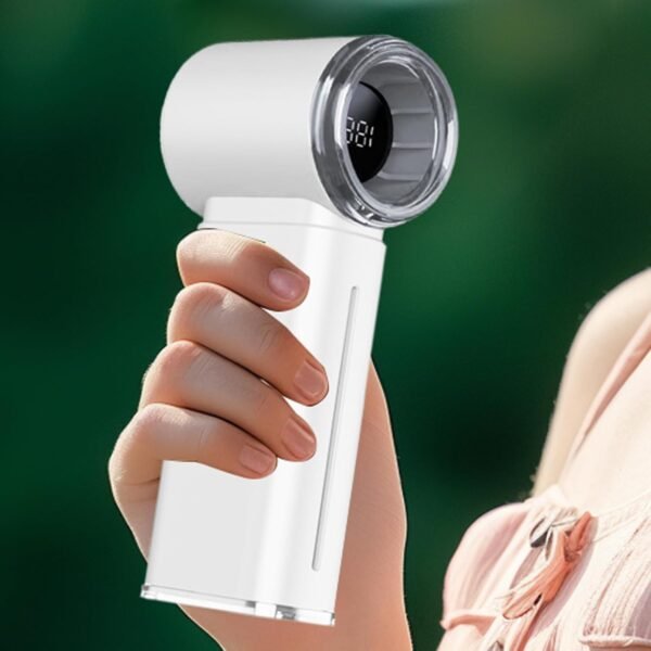 Ventio per ventole turbo portatile ricaricabile e portatile portatile | Turbo portatile regolabile Turbo ventilatore personale ricaricabile,Strumento di raffreddamento personale con display digitale p - Image 6