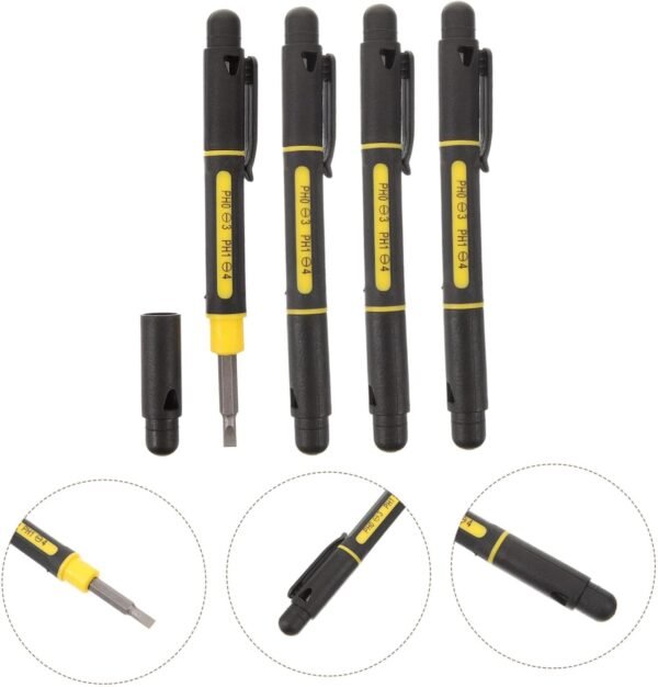 UPKOCH 4 Set Cacciavite Strumenti Tascabili Strumento Manuale Domestico Installazione Di Utensili Manuali Forniture Per La Riparazione Della Casa Cricchetto Acciaio Gadget - Image 5