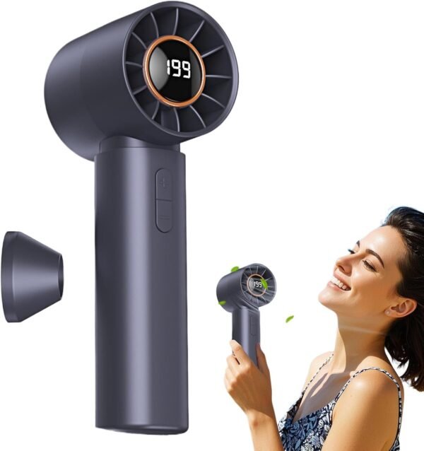 Ventilatore da viaggio | ventilatore personale con tecnologia Turbo, regolazione multi-velocità per casa, attività all'aperto, campeggio, lavoro, spiaggia - Image 9