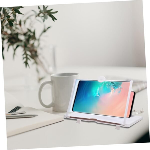 Angoily Lente D'ingrandimento Dello Schermo Camera Strisce Luminose a Led Sfogo Mouse Da Gioco Aereo Maglia Della Porta Dello Schermo Tavoletta Palmare Gadget Tecnologici Freddo Abs Bianca - Image 6
