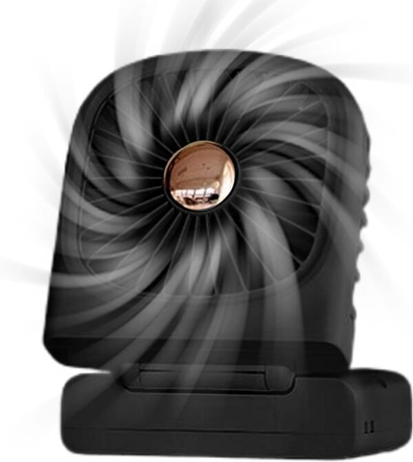 Arroopu Ventilatore personale portatile – ventilatore pieghevole con display digitale | gadget rinfrescante, ventilatore di raffreddamento per camera da letto, casa, scrivania, campeggio - Image 6