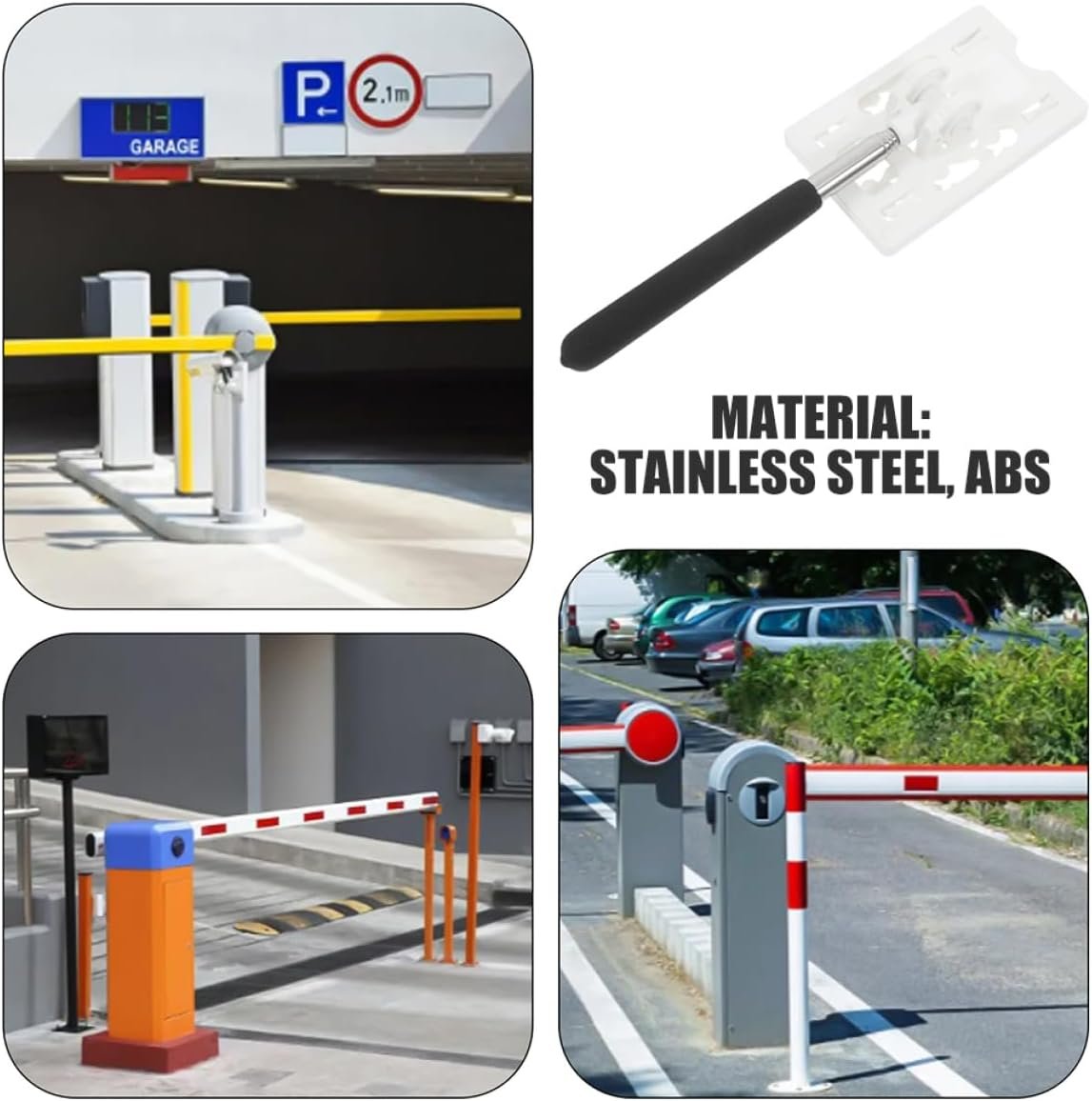 CHICAMPERA Portacarte Telescopico Per Pagamenti Auto Parcheggi e Garage Design Elegante e Robusto Strumento Per Pedaggio Senza Contatto Per Centri Commerciali e Parcheggi Pubblici - Image 3