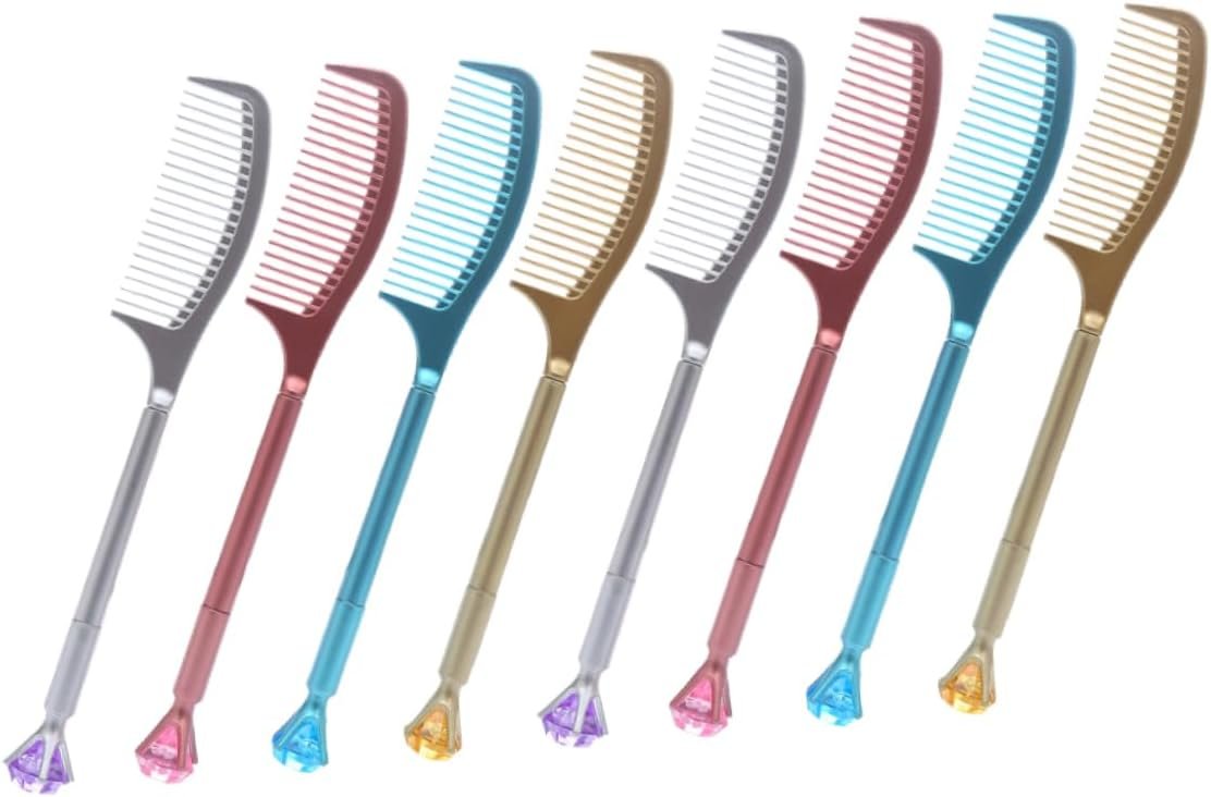 PLAFOPE 8 Pezzi/1 Set Penna A Sfera A Pettine Diamantato Per Studenti Divertente Personalità Cancelleria Per Ufficio