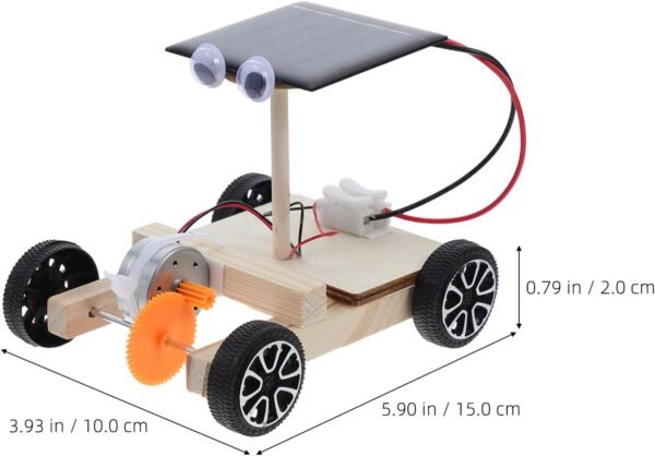 Veemoon Di Auto Fai Da Te Assemblato Auto Solare Set Da Gioco Per Esperimenti Scientifici Set Di Esperimenti Educativi Per E Gadget Kit In Legno Per Lavoretti Per Bambini Set Di - Image 5