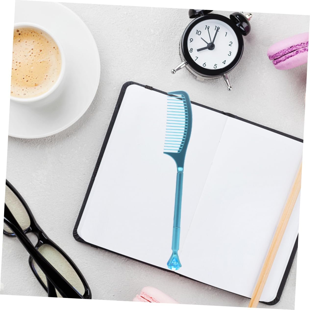 PLAFOPE 8 Pezzi/1 Set Penna A Sfera A Pettine Diamantato Per Studenti Divertente Personalità Cancelleria Per Ufficio - Image 9