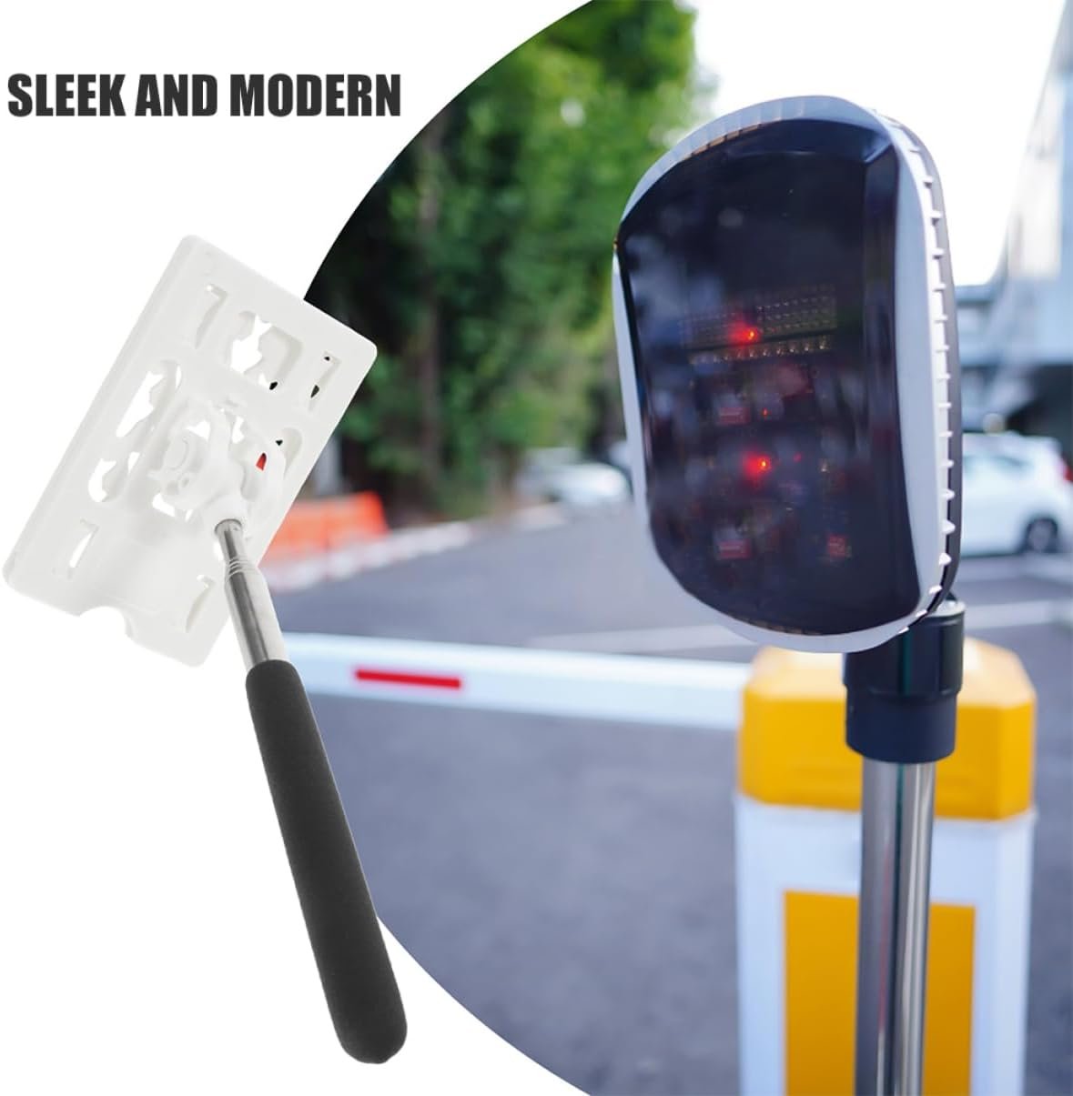 CHICAMPERA Portacarte Telescopico Per Pagamenti Auto Parcheggi e Garage Design Elegante e Robusto Strumento Per Pedaggio Senza Contatto Per Centri Commerciali e Parcheggi Pubblici - Image 7
