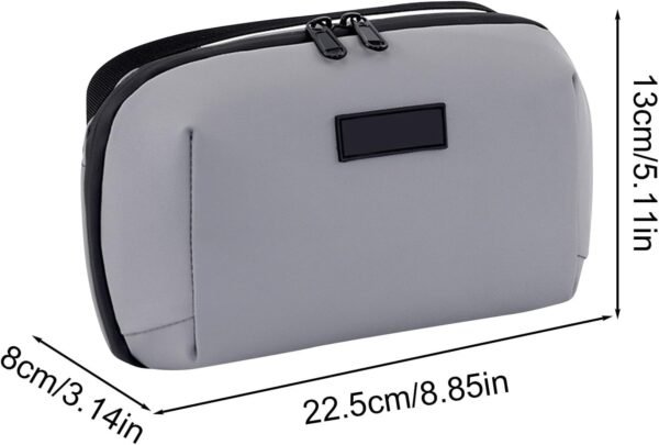 Organizzatore Da Viaggio Per Elettronica | Porta Caricabatterie Compatto - Borsa Imbottita con Scomparti Zip per Caricatori Hard Drive Telefono Gadget Antishock - Image 6