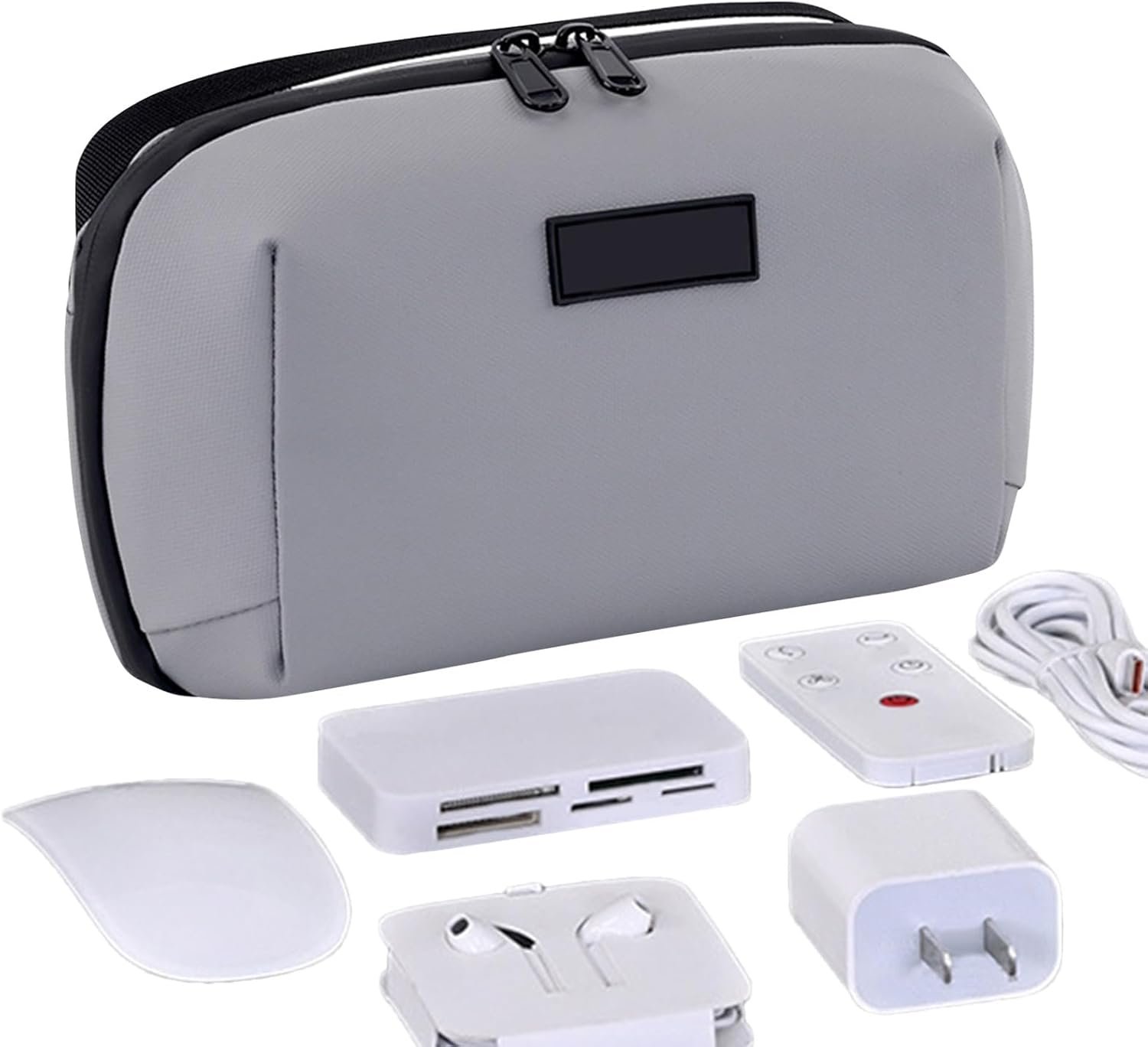 Organizzatore Da Viaggio Per Elettronica,Organizzatore Fili Da Viaggio - Borsa Imbottita con Scomparti Zip per Caricatori Hard Drive Telefono Gadget Antishock