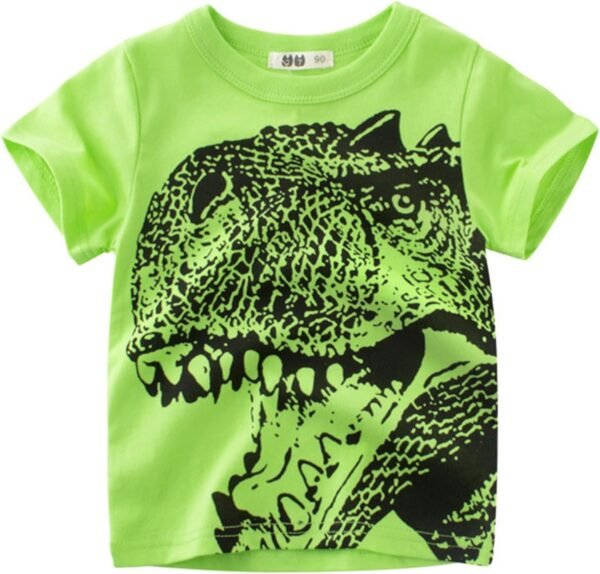 Bambino Bambini Neonati Maschi Ragazze Dinosauro Manica Corta Girocollo T-Shirt Top Tee Vestiti per Bambini Felpa 2 Anni Maschio