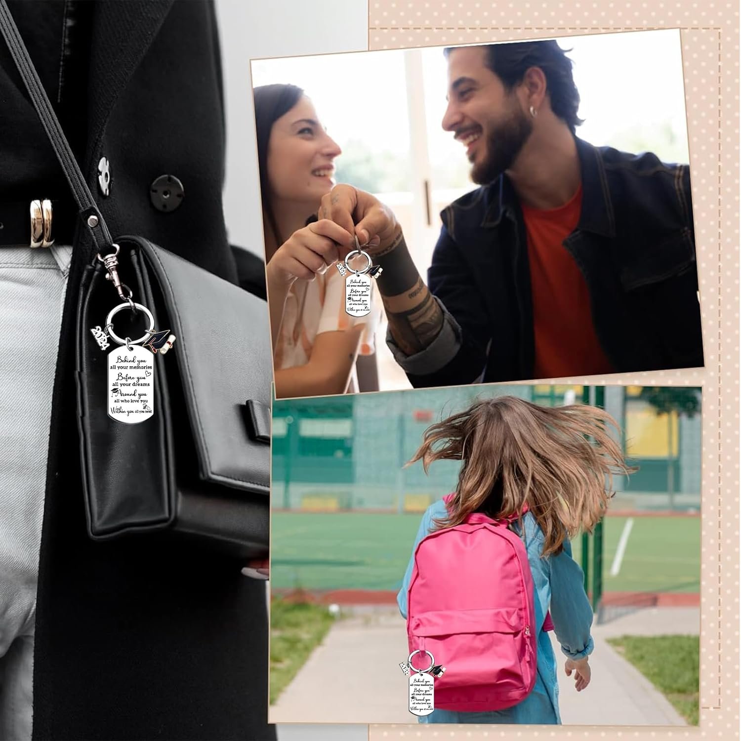 Portachiavi Auto in Acciaio Inox Regalo Collega Donna Regalo Collega Donna Portachiavi Personalizzato Regalo Festa Laurea - Image 6