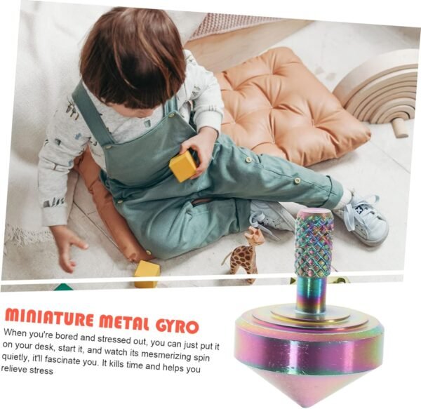 Toyvian Giroscopico Vintage Totem Rotante Per Adulti Facile Da Trasportare e Giocare Gadget Tecnologico Per Ufficio e Divertimento - Image 9