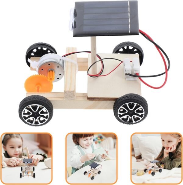 Veemoon Di Auto Fai Da Te Assemblato Auto Solare Set Da Gioco Per Esperimenti Scientifici Set Di Esperimenti Educativi Per E Gadget Kit In Legno Per Lavoretti Per Bambini Set Di - Image 6