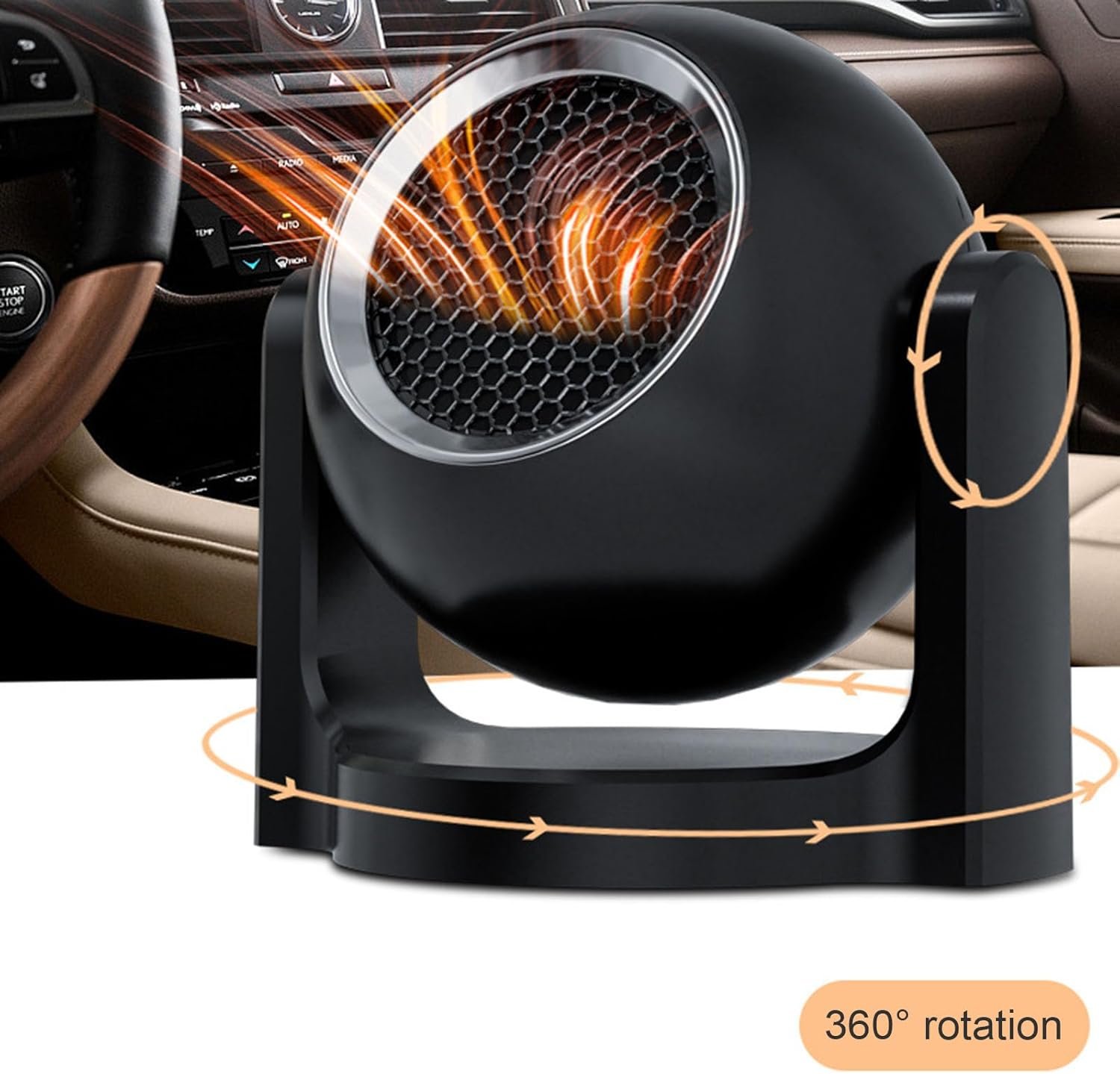 Morain 12V/24V Auto Camion Riscaldatore Elettrico Soffiante Ventilatore Sbrinatore Ventilatore Riscaldamento Portatile Parabrezza Defogger Riscaldamento - Image 5