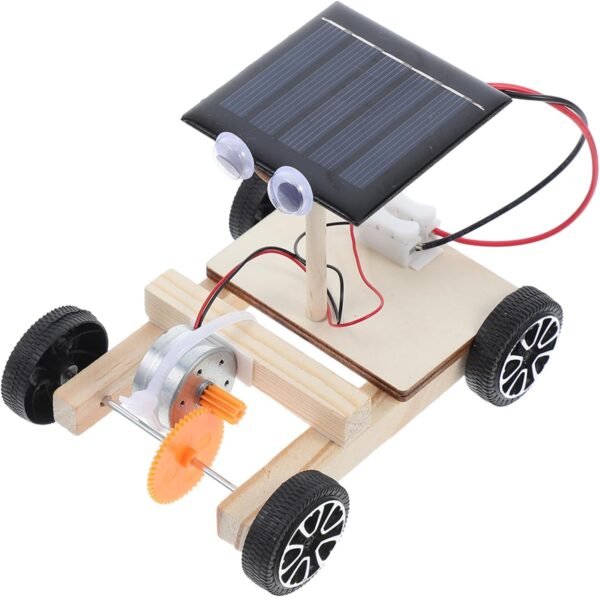 Veemoon Di Auto Fai Da Te Assemblato Auto Solare Set Da Gioco Per Esperimenti Scientifici Set Di Esperimenti Educativi Per E Gadget Kit In Legno Per Lavoretti Per Bambini Set Di