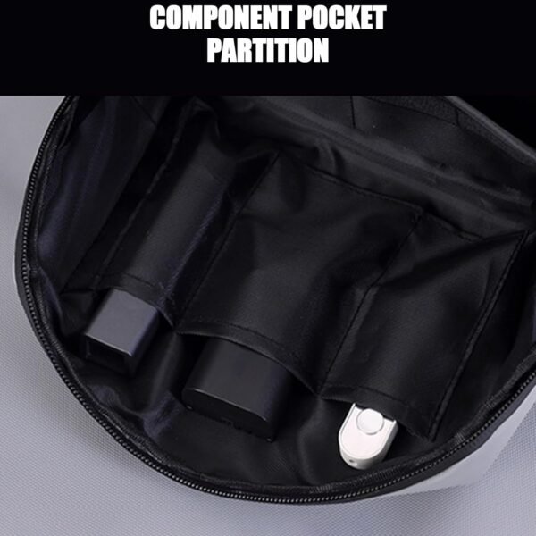 Borsa Porta Cavi - Portaoggetti Elettronici per Viaggio,Borsetta Con Cerniera Imbottita Compatta Per Caricabatterie Smartphone Cavi Gadgets Passaporto Viaggi Trasferte Pendolarismo - Image 9
