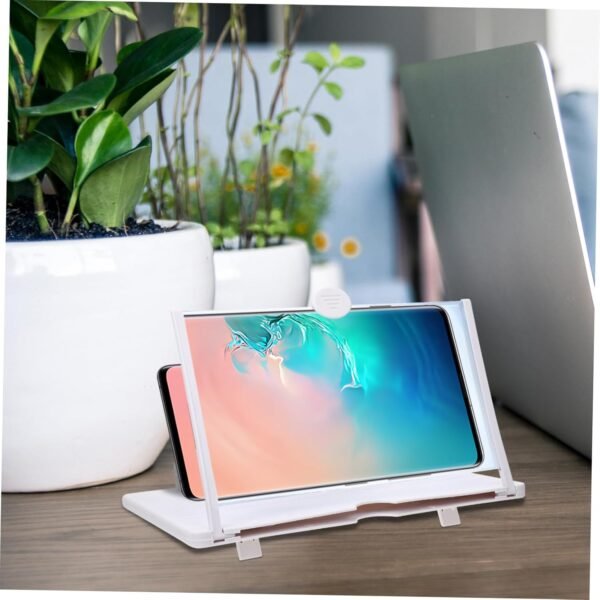 Angoily Lente D'ingrandimento Dello Schermo Camera Strisce Luminose a Led Sfogo Mouse Da Gioco Aereo Maglia Della Porta Dello Schermo Tavoletta Palmare Gadget Tecnologici Freddo Abs Bianca - Image 7