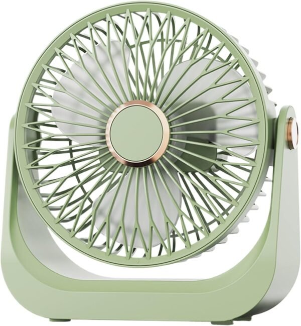 Generico Ventilatore Da Scrivania Silenzioso - Ventilatore con Flusso d'Aria Potente - Testa Orientabile a 90 Gradi, 3 Velocità Silenzioso, Ricaricabile e Portatile per Casa Viaggi Auto - Image 9