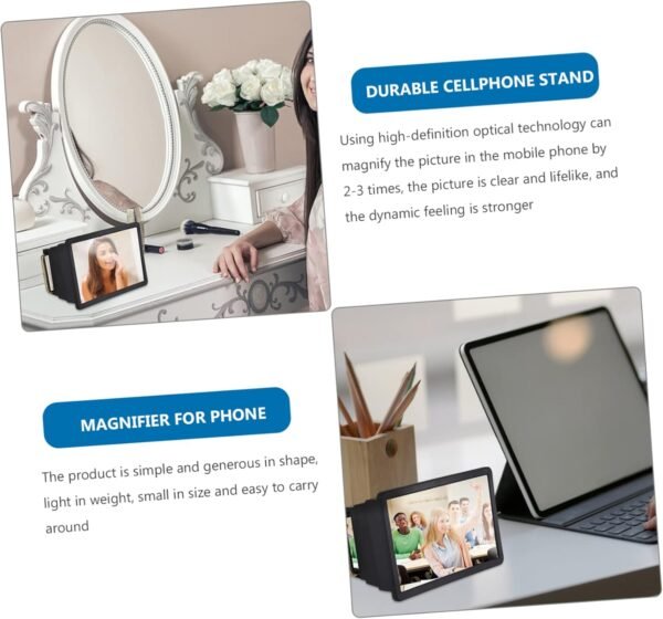NUOBESTY 2Pezzi Ingranditore Per Smartphone Portatile Per Ingrandimento Schermo Telefono Tecnologia Per Anziani - Image 4
