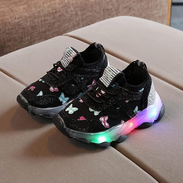 Generico Sportschuhe da Bambina e Ragazzo Scarpe LED con Luci per Ginnastica Luminose Primavera/Estate Colorato Scuola Ragazze Sneakers Comode Running Corsa Regali Bambini - Image 3