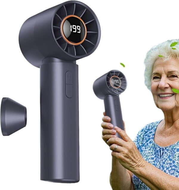 manhegari Ventilatore portatile senza pale, con tecnologia Air Turbo, regolazione multi-velocità per casa, attività all'aperto, campeggio, lavoro, spiaggia - Image 8