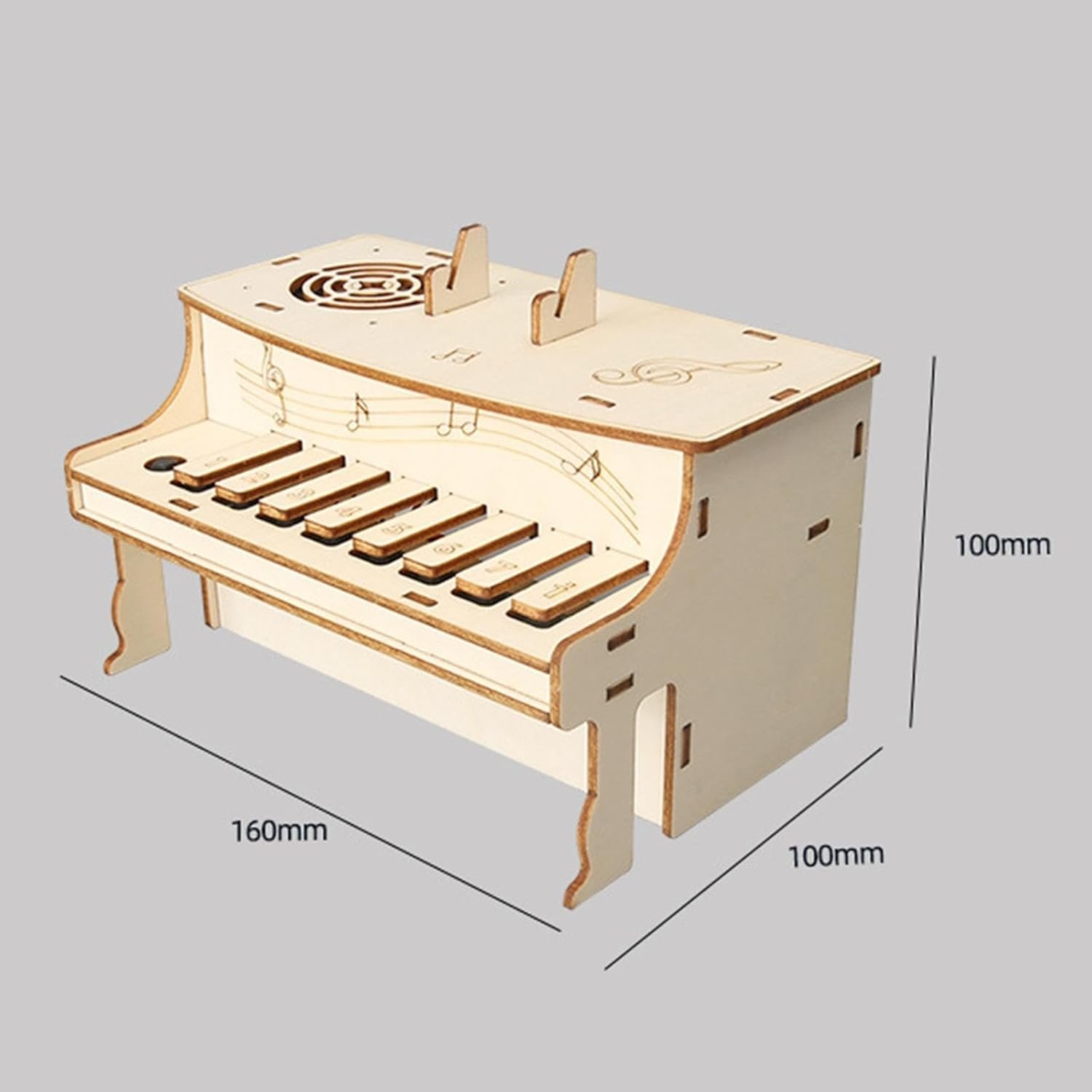 TTETTZ Kit di Montaggio per Modello di Pianoforte Elettrico per Bambini, Giocattolo Didattico Scientifico, Progetto Creativo - Image 2