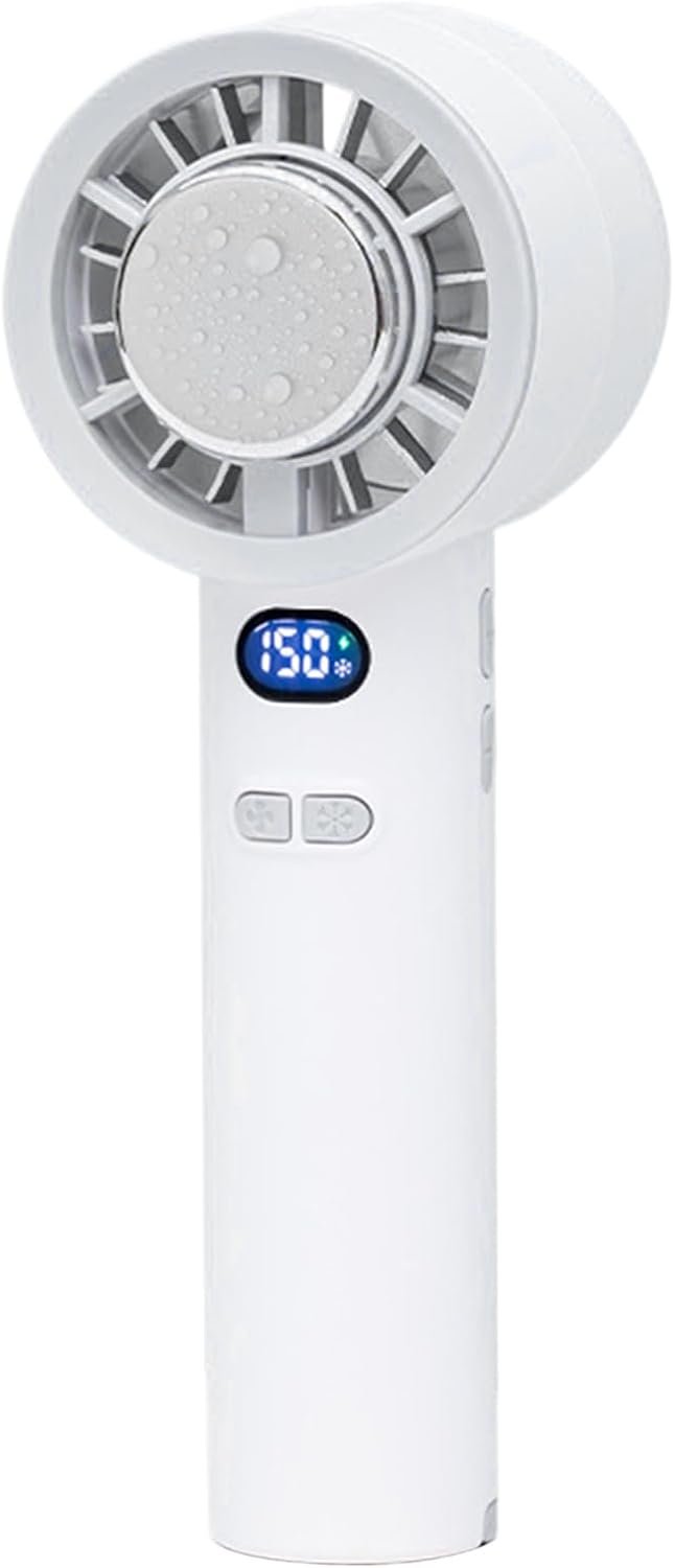 Generico Ventilatore Portatile - Ventilatore Personale per Raffreddamento Portatile | di Raffreddamento Velocità Regolabile con Display LED per Uso Esterno Spiaggia e Viaggio