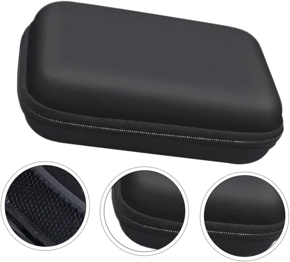 Lurrose 1Pezzi Porta Accessori Elettronici Multifunzionale Eva con Chiusura Zip Dimensioni Compatte per Casa Organizzatore per Gadget Tecnologici