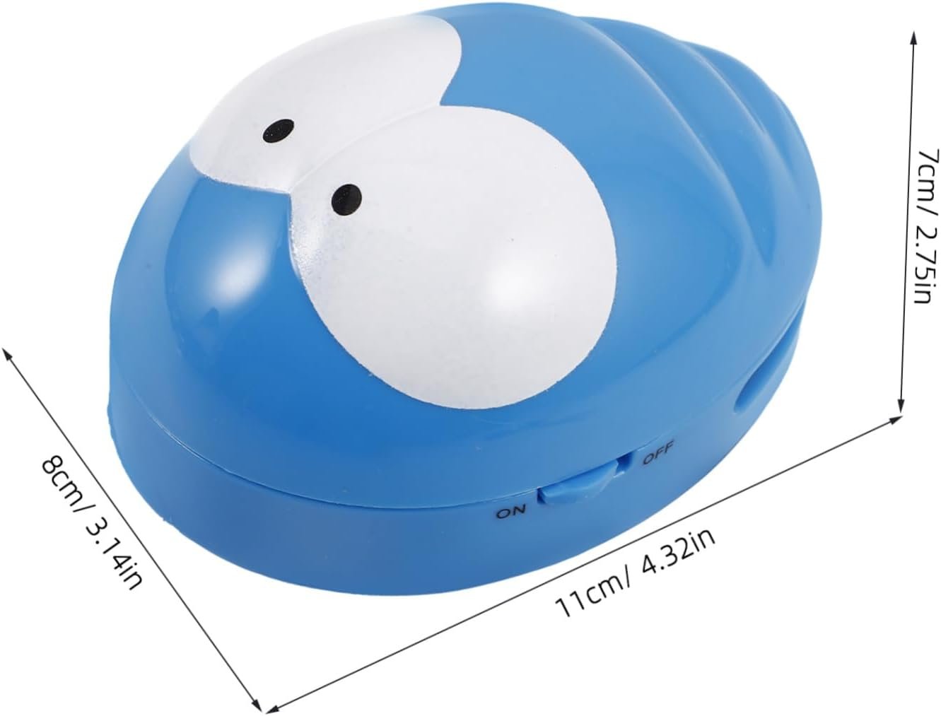 TOPPERFUN mini aspirapolvere con tastiera mini aspirapolvere per scrivania piccolo aspirapolvere gadget da tavolo dei cartoni animati aspirapolvere a mano battitappeto addominali Blu - Image 2