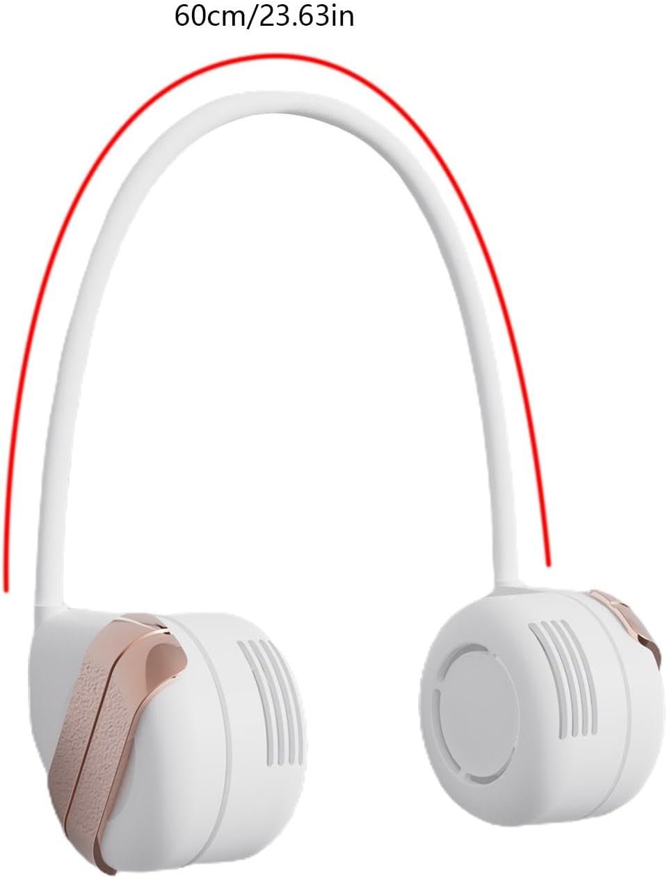 Collo di aria condizionata, ventola del collo senza lame | Ventola di condizionamento dell'aria a collo portatile, ventola personale a 3 velocità, ventola di raffreddamento piccolo sopra il - Image 6