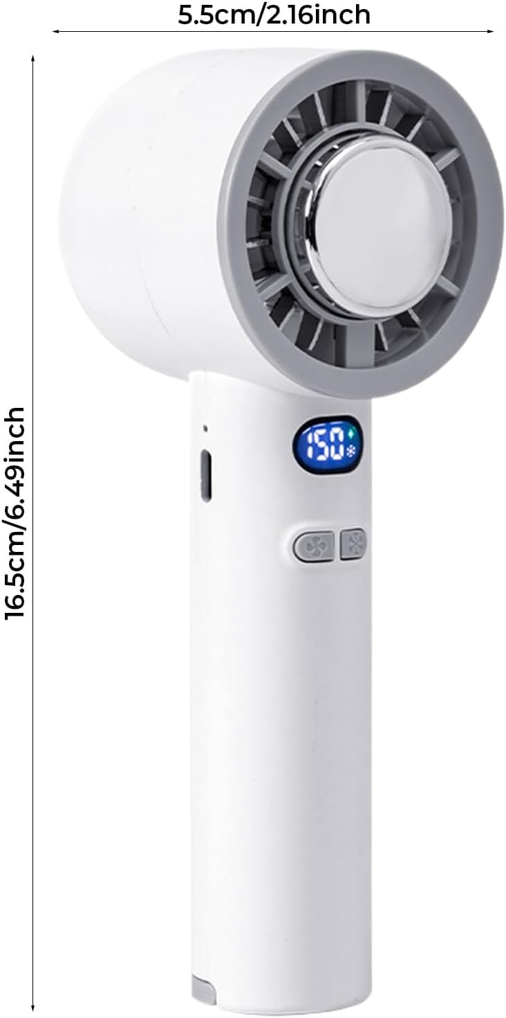 Generico Ventilatore Portatile - Ventilatore Personale per Raffreddamento Portatile | di Raffreddamento Velocità Regolabile con Display LED per Uso Esterno Spiaggia e Viaggio - Image 6