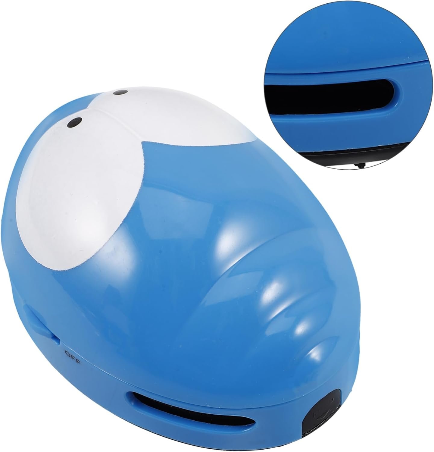 TOPPERFUN mini aspirapolvere con tastiera mini aspirapolvere per scrivania piccolo aspirapolvere gadget da tavolo dei cartoni animati aspirapolvere a mano battitappeto addominali Blu - Image 7