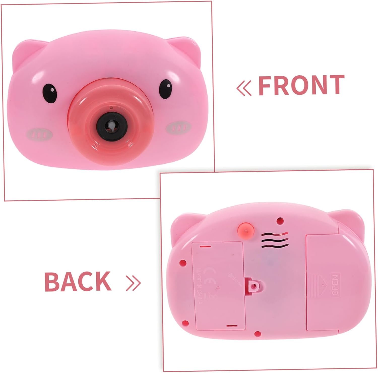 Vaguelly Set Di Macchine Per Bolle Elettriche Per Bambini Ragazze Amici Giocattolo Per Bolle Di Cartone Animato A Forma Di Maialino Per Feste - Image 3