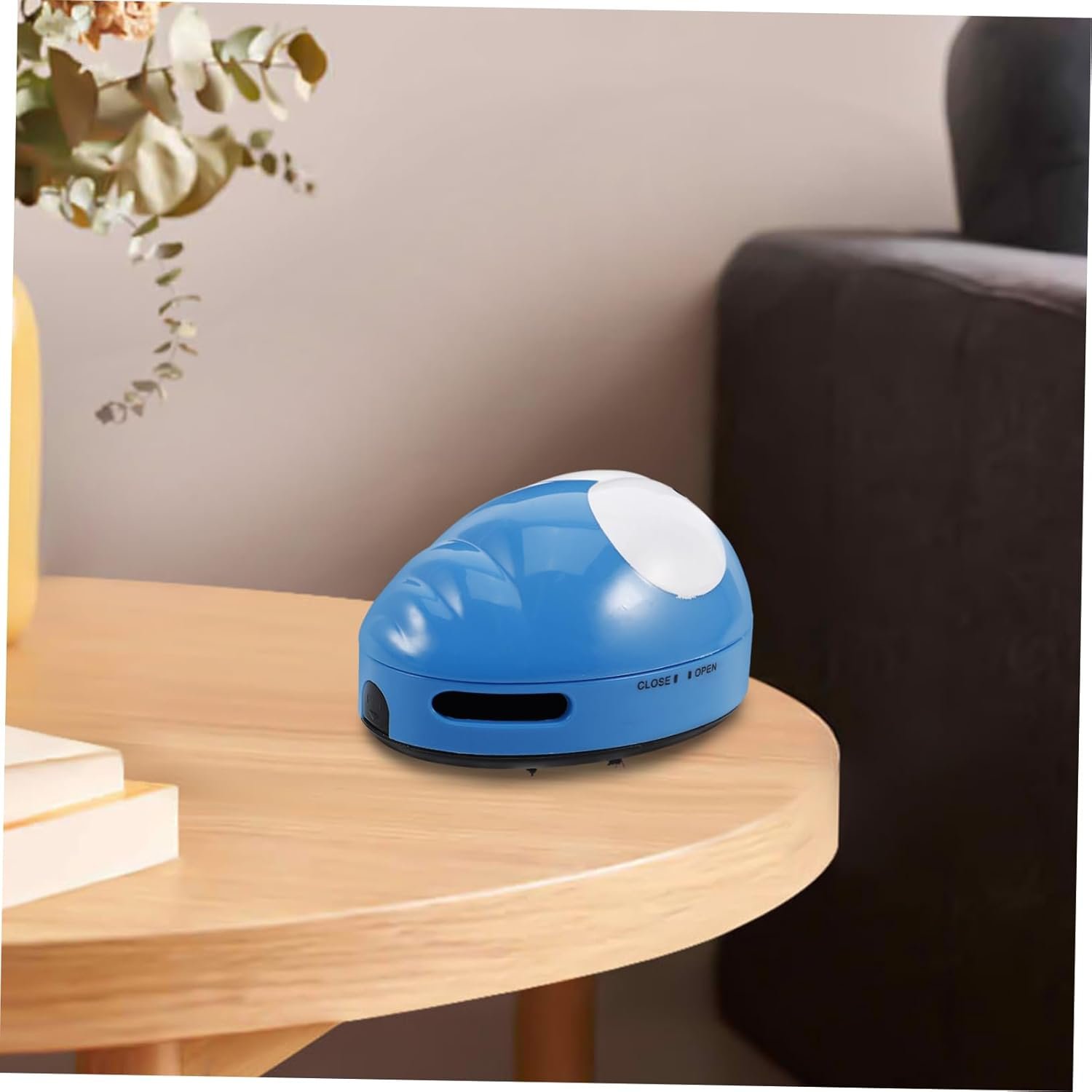 TOPPERFUN mini aspirapolvere con tastiera mini aspirapolvere per scrivania piccolo aspirapolvere gadget da tavolo dei cartoni animati aspirapolvere a mano battitappeto addominali Blu - Image 5