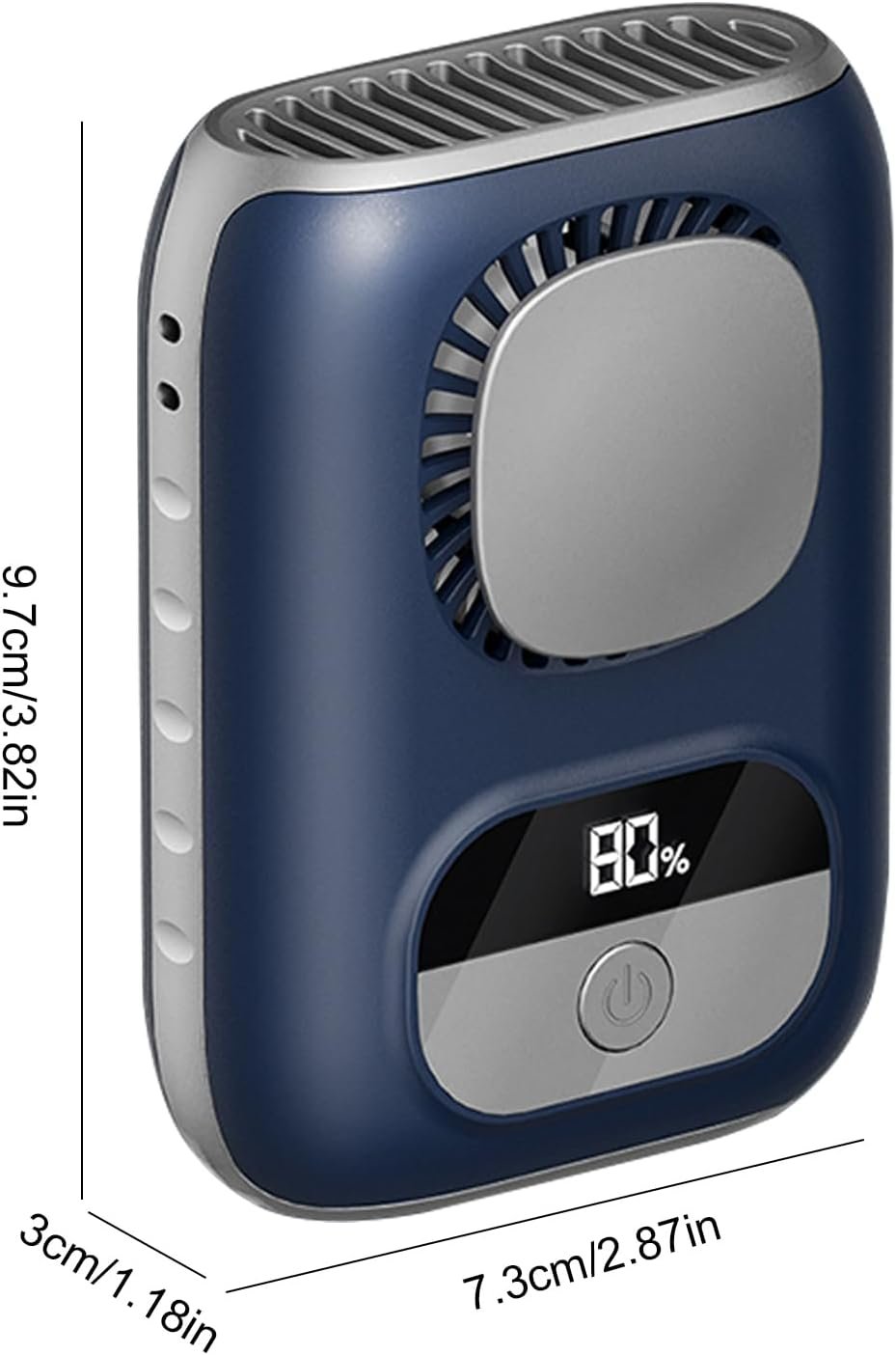 Ghjkldha Ventola di raffreddamento portatile, tecnologia a basso rumore, design leggero, velocità regolabile, eccellente per lavoro, viaggi, attività all'aperto, casa, cantieri - Image 2