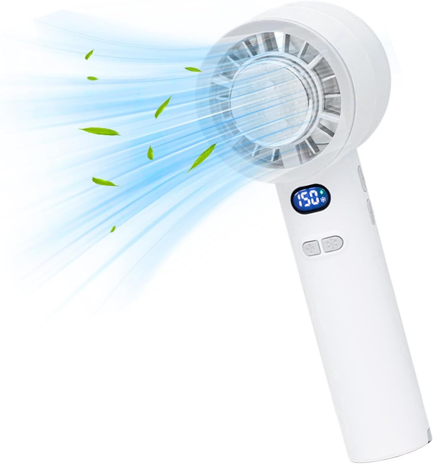 Generico Ventilatore Portatile - Ventilatore Personale per Raffreddamento Portatile | di Raffreddamento Velocità Regolabile con Display LED per Uso Esterno Spiaggia e Viaggio - Image 9