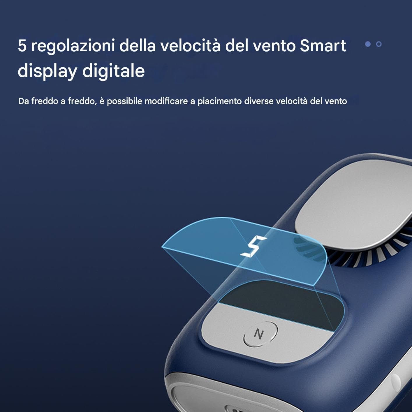 Fan di vita - ventola della cintura | Fan clip in vita | Dispositivo di raffreddamento indossabile | Gadget di raffreddamento personale a basso rumore | 4000MAH RECARGABILE SHILTH WEARNABLE VENTALE PE - Image 4
