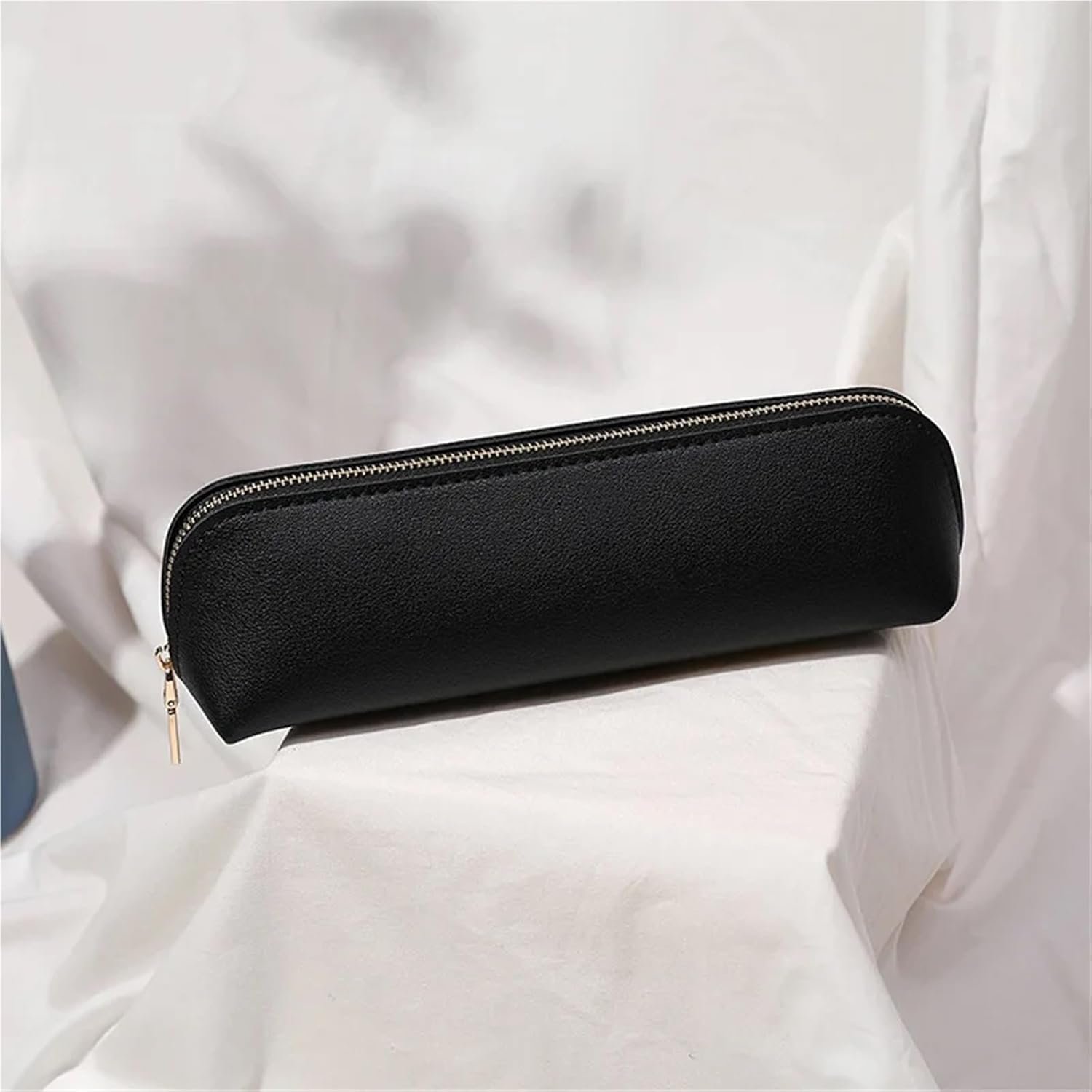 SDGBCXD Astuccio per matite, 1 Astuccio portapenne in Pelle, Piccolo Astuccio portapenne in Pelle, Astuccio portapenne for Ufficio, for la Scuola(Black) - Image 3