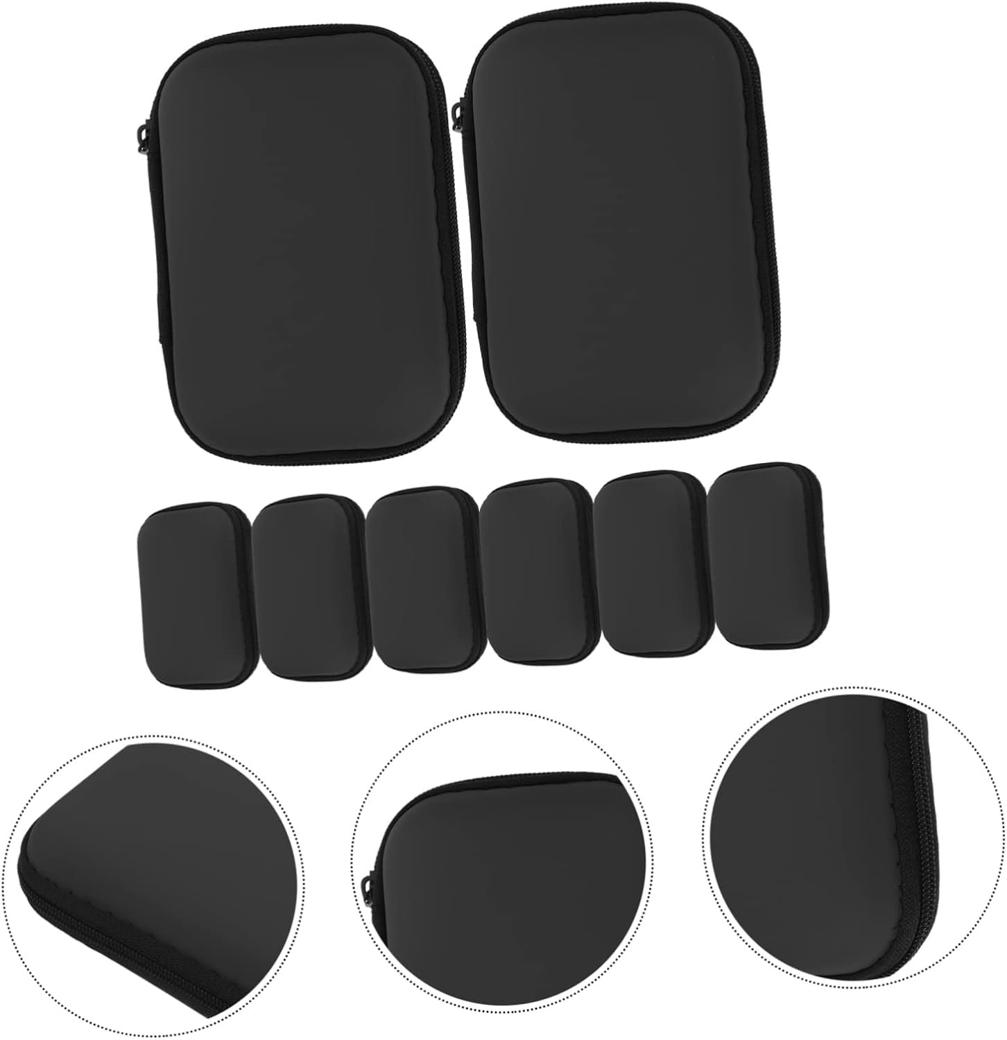 Hoement 8 Pezzi Borsa Organizer Portatile Per Cavi Elettronica Piccola Custodia Per Gadget Viaggio All'aperto - Image 8