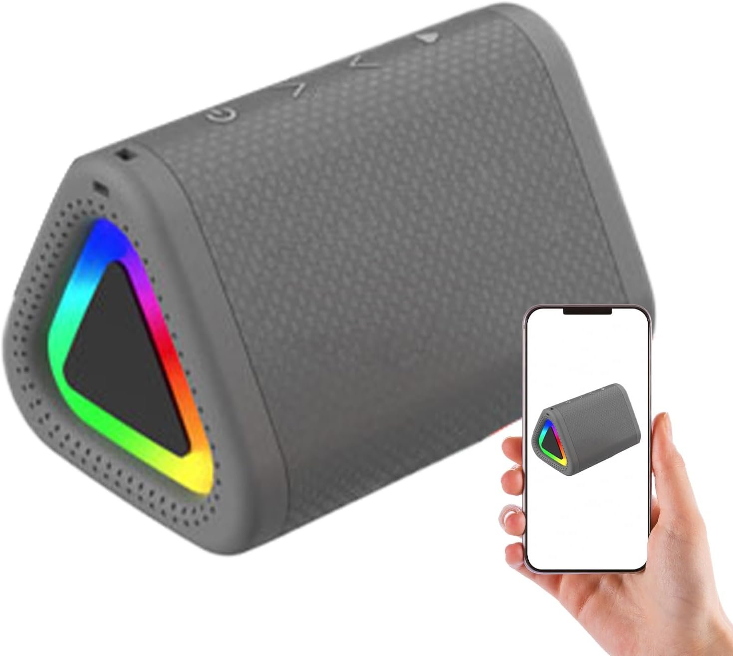 Besreey Altoparlanti Portatili Senza Fili,Altoparlanti Wireless Esterno Con Luci RGB | Tecnologia Controllo Tattile Con Lunga Durata Batteria e Illuminazione Regolabile per Ufficio Casa Viaggio Feste - Image 8
