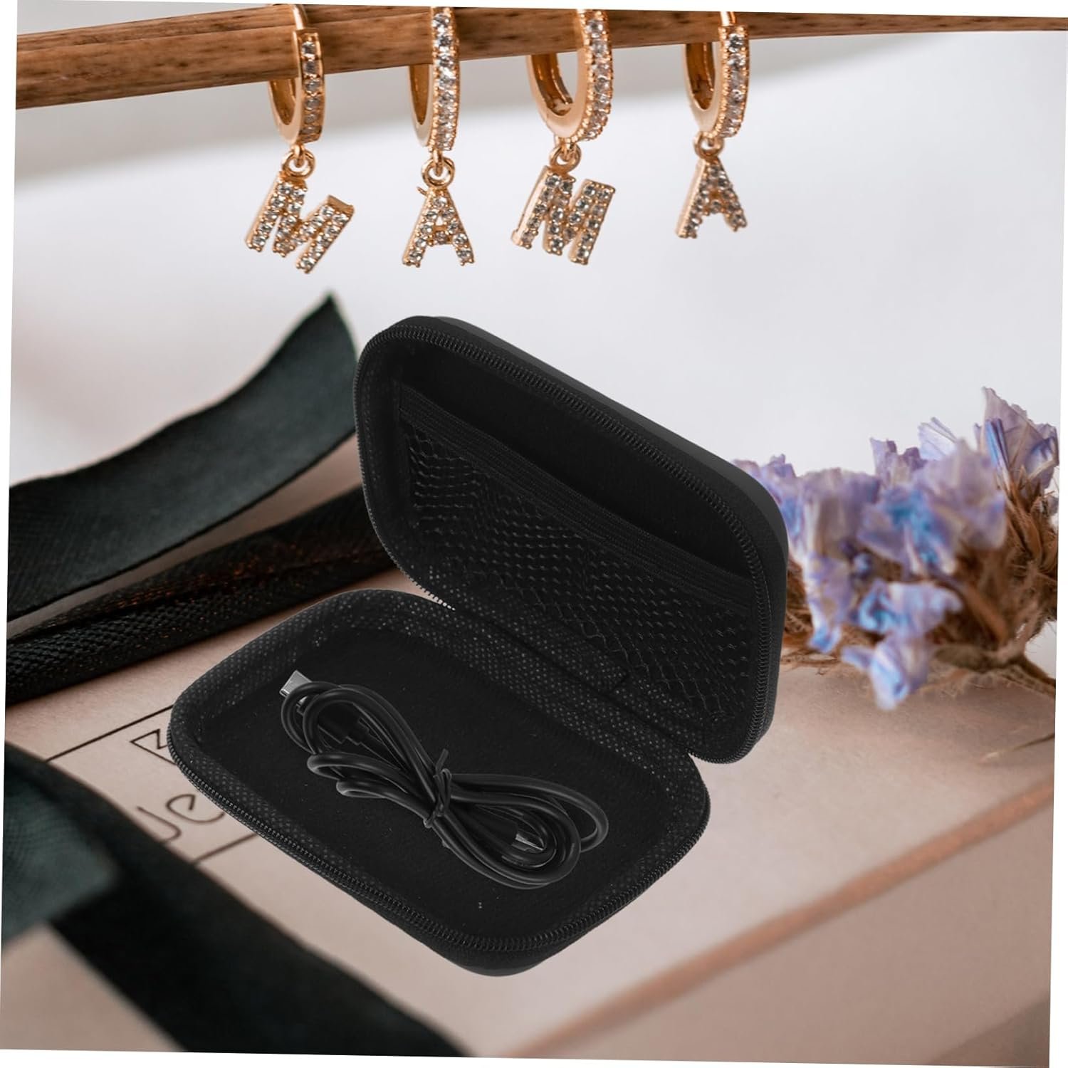 Hoement 8 Pezzi Borsa Organizer Portatile Per Cavi Elettronica Piccola Custodia Per Gadget Viaggio All'aperto - Image 7