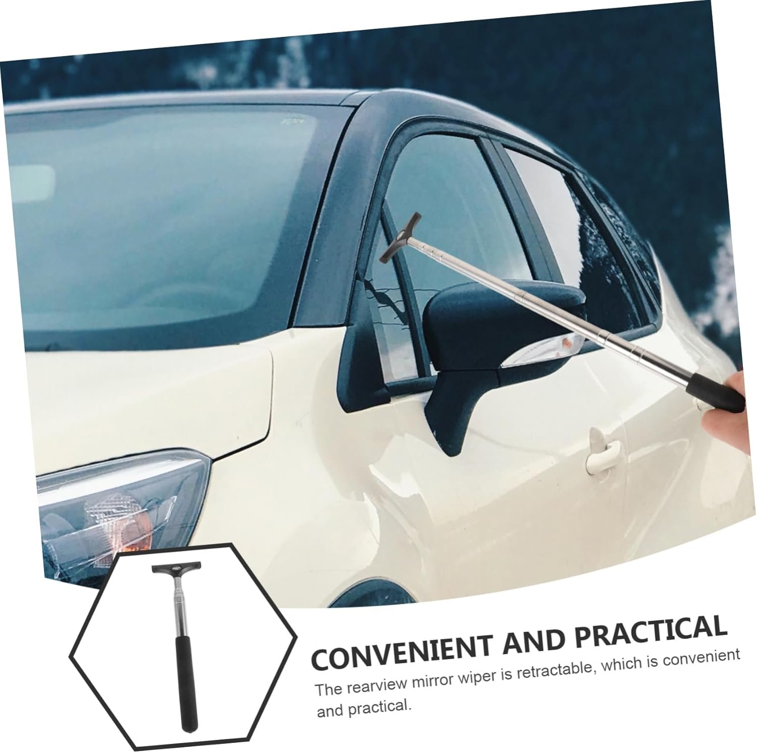 Ipetboom Tergicristalli per Specchietti Auto Strumento Pulizia per Parabrezza e Specchietti Laterali Tecnologia Disappannamento Avanzata Facile Installazione - Image 3