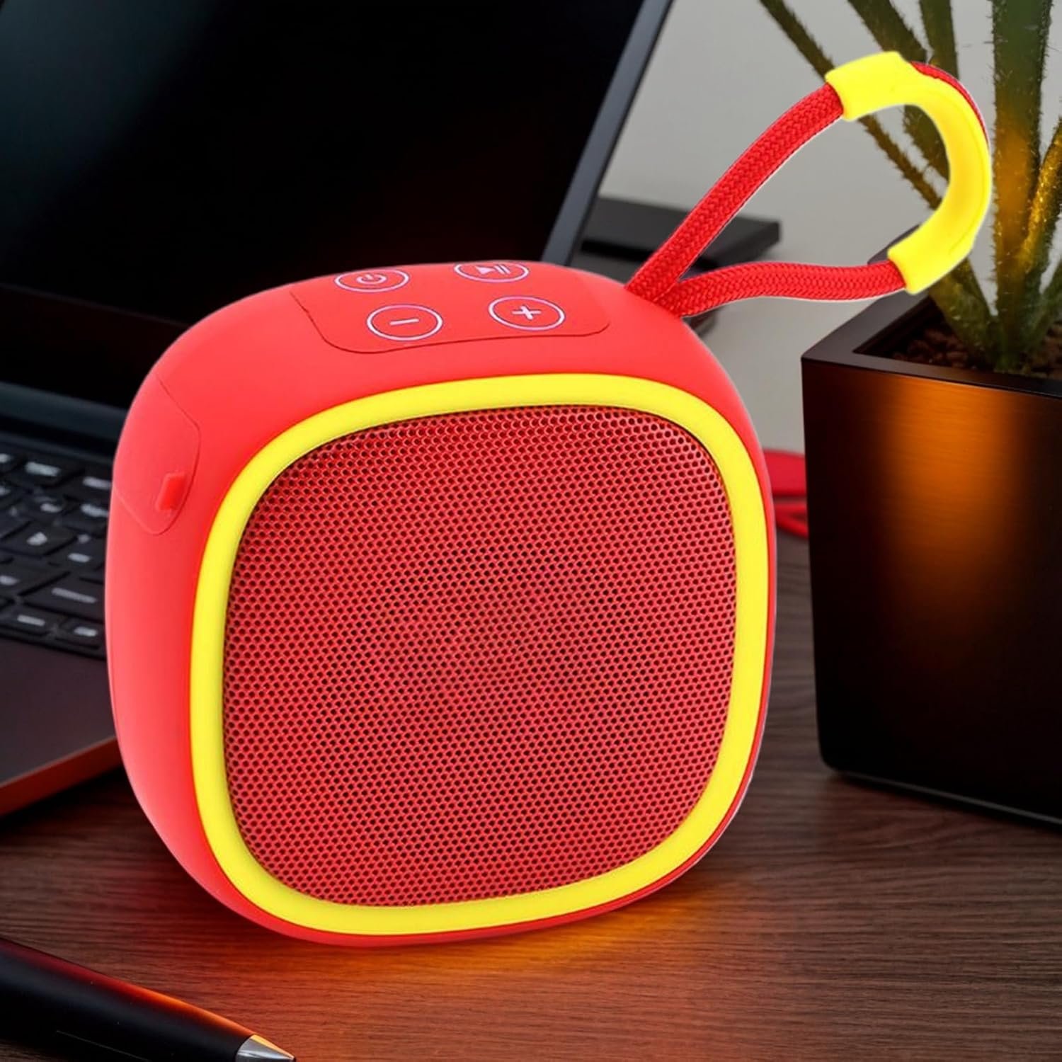 Altoparlante portatile senza fili | Gadget elettronici con suono stereo, gadget tecnologici leggeri per bagno, ascolto cucina - Image 2