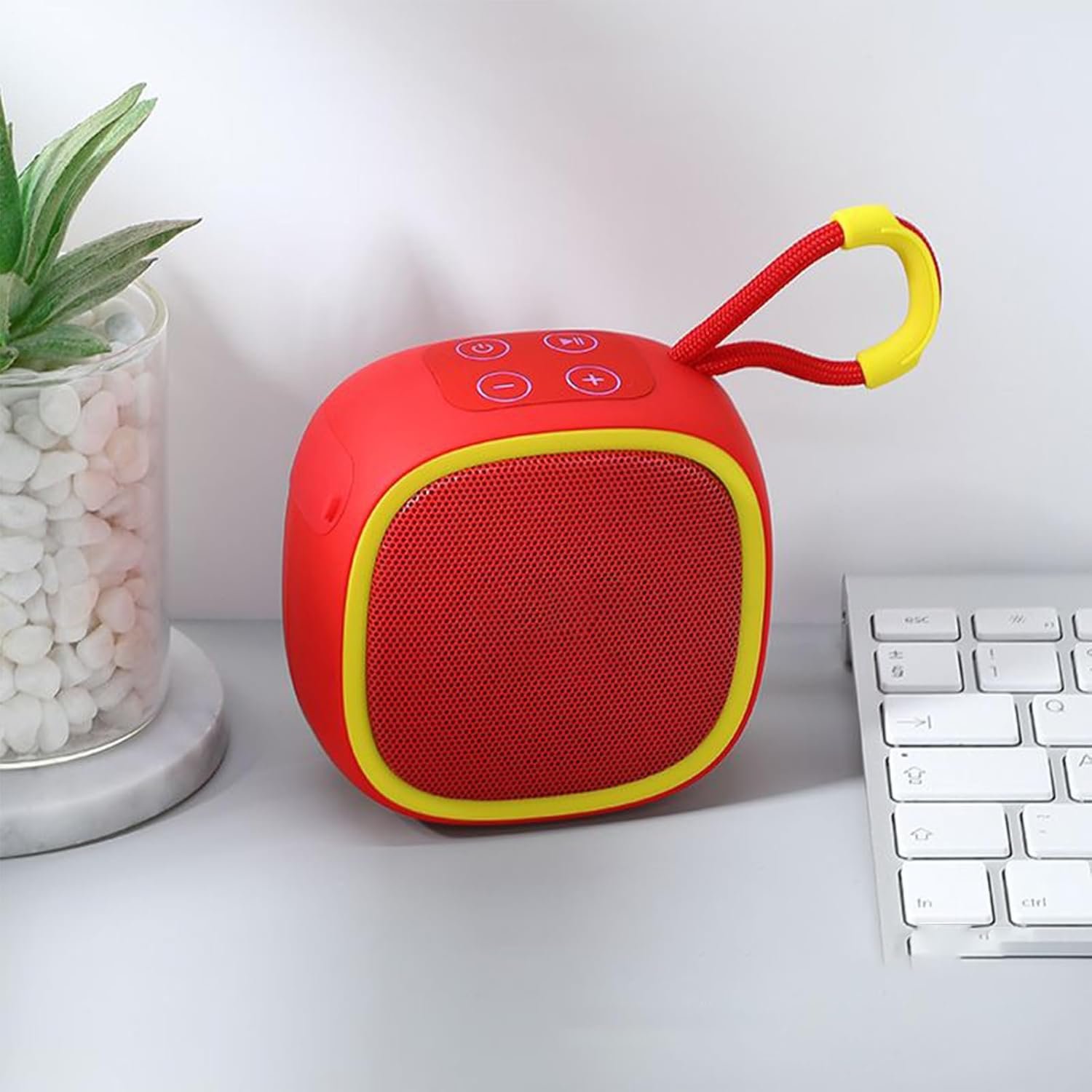 Altoparlante portatile senza fili | Gadget elettronici con suono stereo, gadget tecnologici leggeri per bagno, ascolto cucina - Image 3