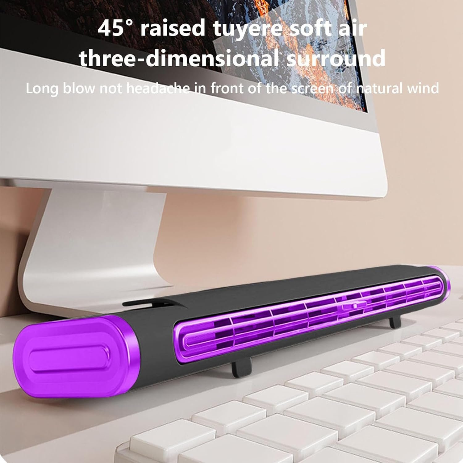 Ventilatore per aria condizionata – Ventilatore d'aria personale | Raffreddatore portatile AC | Ricaricabile a 3 velocità Gadget per Scrivania Cucina Hotel Dorm Ufficio Appartamento Interno Casa - Image 7