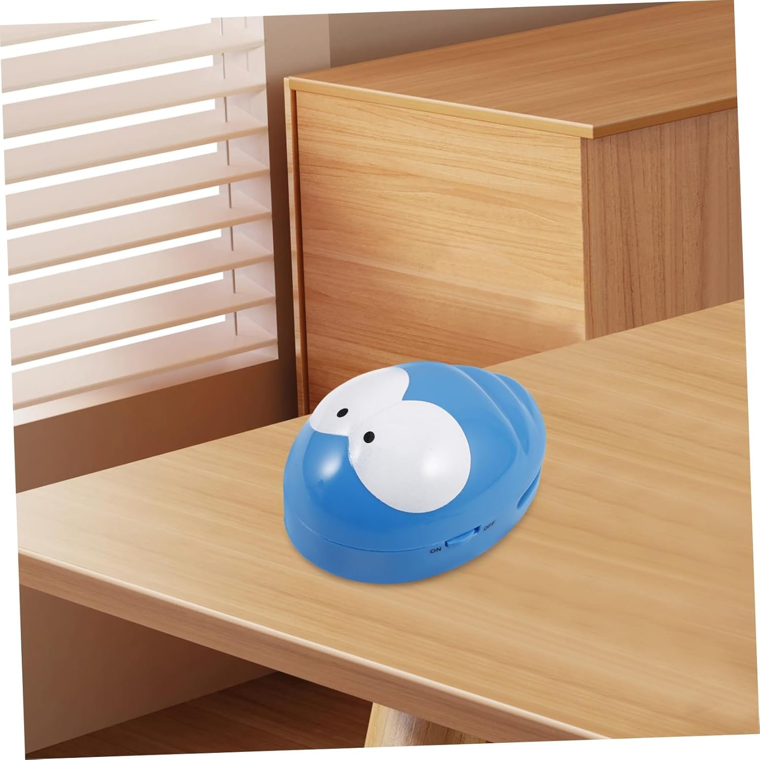 TOPPERFUN mini aspirapolvere con tastiera mini aspirapolvere per scrivania piccolo aspirapolvere gadget da tavolo dei cartoni animati aspirapolvere a mano battitappeto addominali Blu - Image 6