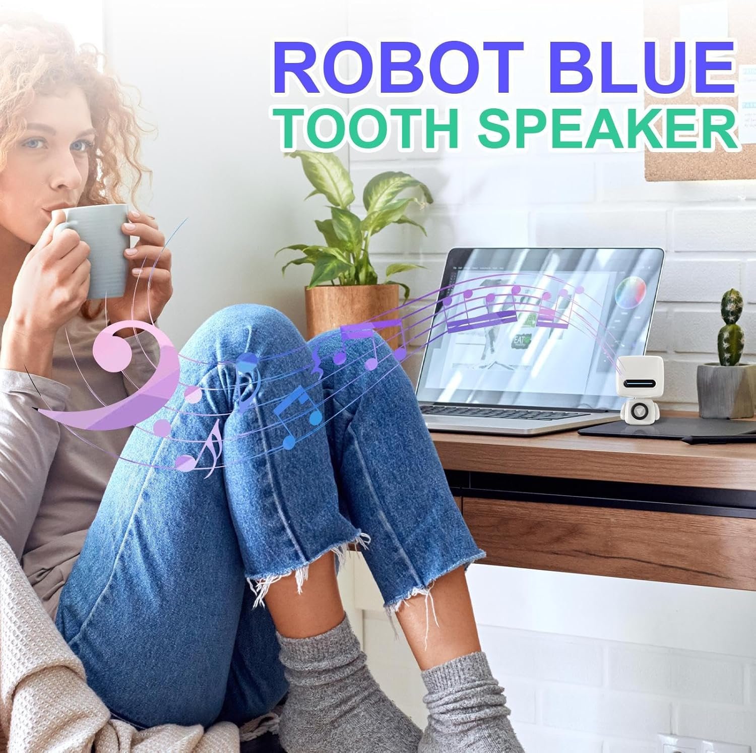 Altoparlanti portatili, altoparlante wireless portatile per esterni, gadget tecnologici compatti con suono stereo, decorazione per la casa per studio auto doccia - Image 2