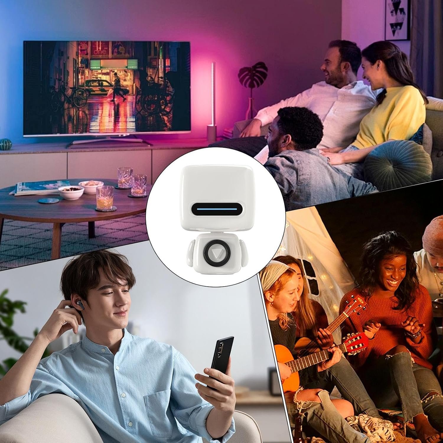 Altoparlanti portatili, altoparlante wireless portatile per esterni, gadget tecnologici compatti con suono stereo, decorazione per la casa per studio auto doccia - Image 4